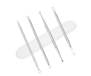 Geebymol Blackhead Tool Kit, Stainless Steel Spot Treatment Tools for Acne, Pimples, Whiteheads - Pimple Popper Tool Kit, Whitehead Removal