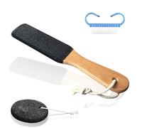 Geebymol Smoothing Wooden Foot File, Double Sided To Exfoliate And Remove Dry Dead Skin, Eliminates Corns And Calluses, Natural Pumice Stones Pedicure Tool Set For Super Soft Feet,Natural Foot Scraper