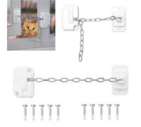 Geebymol Window Locks, 2PCs Window Restrictor Child Safety Locks for UPVC, Window Safety Locks for Child Pets Safety, Self Adhesive, Adjustable Window Lock No Drilling for Metal,Wooden,Sliding Window