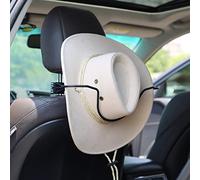 GEEDAR Cowboy Hat Holder Rack for Truck SUV Car (Keep Hat Shape) Car Clothes Hanger Bar Coat Hanger Hard Hat Holder for Truck Seat Car Accessories