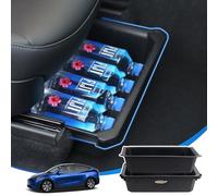 GEEDAR Tesla Model Y Under Seat Storage Box Organizer, Upgraded ABS + TPE Double Layer Hidden Storage Box, Washable Underseat Storage Organizer fit Tesla Model Y Accessories 2021-2023