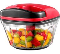 Geedel Manual Food Chopper, Hand Pull String Vegetable Chopper Onion Chopper Dicer for Kitchen, Easy Cleaning Veg Salad Chopper for Vegetables, Fruits (200 ML)