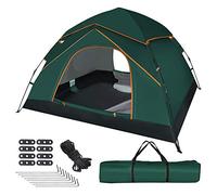 GEEDIAR Automatic Pop Up Tent for 3-4 Person,Upgraded Camping Tent Waterproof & UV Protection Instant Portable Dome Tent with Carrying Bag for Family Camping Hiking