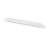 GeeekPi 10 inch 0.5U 12 Port Blank Keystone Patch Panel for DeskPi RackMate T0/T1/T2/T0 Plus/T1 Plus/TL1 Network Rack, Cable Management Panel for Ethernet CAT5/CAT5e/CAT6/CAT6a