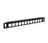 GeeekPi 12 Port Blank Keystone Patch Panel, 0.5U CAT5/CAT5e/CAT6/CAT6a Network Patch Panel for DeskPi RackMate T1/T0/T2 Rackmount and 10 Inch Server Rack/Network Cabinet