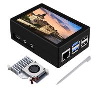 GeeekPi 3.5 inch Touchscreen Display with Raspberry Pi 5 Case, 480x320 TFT LCD 60 FPS Monitor with Official Active Cooler for Raspberry Pi 5