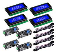 GeeekPi 4Pack IIC/I2C 2004 20x4 Character LCD Module Display, Support I2C Protocol, LCD 2004 Module Shield for Arduino Uno Raspberry Pi