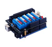GeeekPi Arduino Screw Terminal Hat for Arduino UNO, GPIO Screw Terminal Block Breakout Module with Horn Socket Connector, GPIO Expansion Board Breakout for Arduino UNo R3/R4