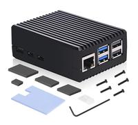 GeeekPi Armor Case for Raspberry Pi 5, Heavy Duty Aluminum Passive Cooling Case for Raspberry Pi 5 16GB/8GB/4GB/2GB