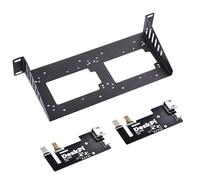 GeeekPi DeskPi RackMate Accessories SBC Shelf 10 inch 1U Rack Shelf, with 2PCS Micro HDMI to HDMI Adapter Board KL-P24 for Raspberry Pi 5 / Pi 4B