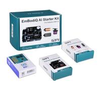 GeeekPi EmbodiQ AI Starter Kit for Arduino UNO Q - 4GB RAM, 32GB eMMC, AI Agent HAT, Soil Moisture & Raindrop Sensors, Servo, Acrylic Mount - Natural Language Control