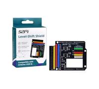 GeeekPi Level-Shift Shield Expansion Board Module for Arduino UNO Q, Bidirectional 3.3V to 5V, Stackable, LED Matrix Cutout