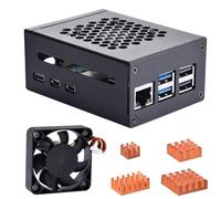 GeeekPi Metal Case for Raspberry Pi 5, Support PCIe M.2 NVMe SSD Shield Top X1001 / X1003 / X1000 / N04/ N05 & Raspberry Pi 5 Active Cooler