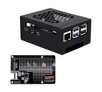 GeeekPi Metal Case with N07 M.2 NVMe SSD Pip PCIe Peripheral Board Bottom for Raspberry Pi 5, Support M.2 Key-M NVMe SSD 2230/2242/2260/2280