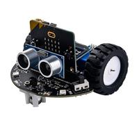 GeeekPi microbit Mini Cutebot Kit Compatible with BBC Micro:bit V2, DIY Programmable Robot Car Kit, STEM Educational Project, Graphical Makecode Coding Car with Official BBC micro:bit V2 Board