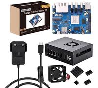 GeeekPi Orange Pi 5 Plus 16GB LPDDR4/4x Rockchip RK3588 8-Core 64-Bit Single Board Computer with eMMC Socket,OPi 5 Plus Metal Case,5V 3.6A PSU,40mm Fan,4pcs Aluminum Heatsinks for Orange Pi 5 Plus