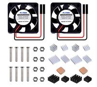 GeeekPi Quiet 3007 Fan DC 5V 3.3V Brushless CPU Cooling Fan with Heatsink for Raspberry Pi 4B/3B+/3B & Zero/Zero W & Retroflag NESPI CASE Plus (2-Pack)