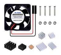 GeeekPi Raspberry Pi 4 Quiet 30x30x7mm 3007 Fan DC 5V 3.3V Brushless CPU Cooling Fan with Heatsink for Pi 4B/3B+/3B & Zero/Zero W & NESPI CASE Plus (1-Pack)