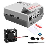 GeeekPi Retro Gaming Nes3Pi Case for Raspberry Pi 3 Model B/B+, ABS Case with Cooling Fan Heatsinks for Raspberry Pi 2B/3B/3B+