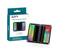 GeeekPi RGB LED Matrix Shield for Arduino Nano ESP32 / Nano R4, 24-Bit Full-Color Individually Addressable LED Display, Single-Wire Control