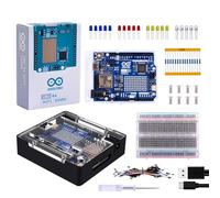 GeeekPi Student Starter Kit for Arduino UNO R4 WiFi with official UNO R4 WiFi board, metal case with transparent acrylic cover, 400-hole test board, USB-C cable
