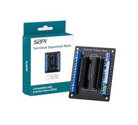 GeeekPi Terminal Expansion Base Board for Arduino Nano ESP32 - Screw Terminals, LED Indicators, No-Soldering Wiring, Acrylic Base, Professional Breakout Board