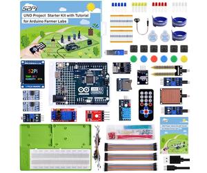 GeeekPi Ultimate Sensor Kit with Original UNO R4 Minima, Smart IoT & Basic Sensor Projects with Tutorials, for Smart Farm, Beginners and Engineers, Includes Various Sensors and Accessories