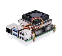 GeeekPi Ultra Thin ICE Tower Cooler for Raspberry Pi 5, Aluminium Active Cooler with 40x40x7mm PWM Fan for Raspberry Pi 5 4GB/8GB/16GB
