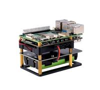 GeeekPi UPS Gen 6 Power Module UPS V6 Uninterruptible UPS Shield for Raspberry Pi 5/4B/Orange Pi - Expandable Battery Backup, OTA Upgrades, I2C Monitoring & PikaPython Support