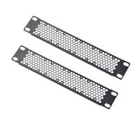 GeeekPi Vented 1U Blank Panel for DeskPi RackMate T1/T0/T2 Network Cabinet, blanking plate for 10 inch Network & Server Cabinets, Black