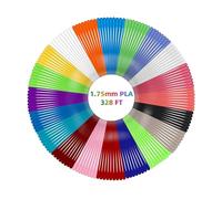 GEEETECH 3D Pen Filament PLA, 20 Colors 1.75mm 3D Printing Filament Refills, Total 328 Feet, 200+ EBook Templates, 3D Pen 20 Colours