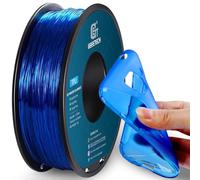 GEEETECH Filament 1.75mm, 3D Printer Filament, Filament 3D Printing Materials for 3D Printer, TPU Transparent Blue