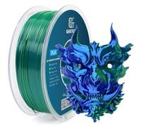 GEEETECH Silk Dual Colour Filament 1.75 mm, 1 kg/Spool for 3D Printers, Silk Blue & Green
