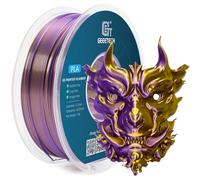 GEEETECH Silk Dual Colour Filament 1.75 mm, 1 kg/Spool for 3D Printers, Silk Gold & Purple