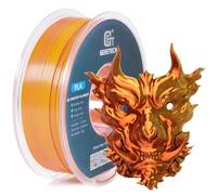 GEEETECH Silk Dual Colour Filament, 1.75 mm, 1 kg, Thermoplastic, for 3D Printers, Silk Gold & Copper