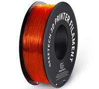 GEEETECH TPU Flexible Filament 1.75mm, 3D Printer Filament, TPU Filament 3D Printing Materials for 3D Printer, 1 KG, 1 Spool, Transparent Orange