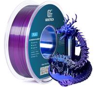 GEEETECH Tricolor Silk PLA Filament 1.75 mm, 3D Printer Filament 1 kg/Spool, Silk Blue Purple Black
