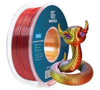 GEEETECH Tricolor Silk PLA Filament 1.75mm, 3D Printer Filament, 1kg/Spool, Silk Red, Gold, Black