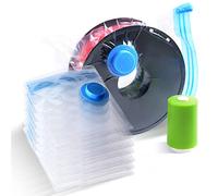 GEEETECH40 Wire Filament Vacuum Bag Set [4 Bags + 1 Electric Vacuum Pump (excluding Battery), Material PA+PE, Size 39.5 * 39.5cm] Suitable for PLA PETG ABS