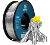 GEEETECHPLA Filament 1.75mm Silk, 3D Printer PLA Filament,1.75mm,1kg per Spool,Silk Silver