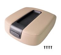 Geehery Center Console Lid Armrest Cover Compatible with 2007-2014 Chevy Silverado Tahoe Suburban Avalanche GMC Sierra Yukon XL 1500 2500#15941534 15217111 19328718(Beige)