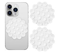 GEEHUA 2 x Silicone Suction Cup Phone Holder, Self-Adhesive Phone Support Non-Slip Mirror Mobile Phone Holder for Videos Selfies Shower (White)