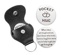 GEEHUA Pocket Hug Token, Coin Holder Pocket Keychain Long Distance Relationship Keepsake Thoughtful Gifts for Men Women Cancer Patients Must Have Hug Gifts