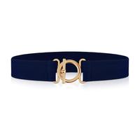 GEEHUA Women Elastic Belt, Invisible Stretch Ladies Belt Skinny Waist Belt Elastic Waistband Waist Band for Dresses Jeans(Blue)