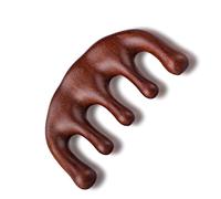 GEEHUA Wooden Massage Comb, Stimulator Gua Sha Natural Sandalwood Head Scalp No Static Wide Tooth Body Massage Tool for Men Women