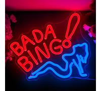 Geeinar Bada Bing Neon Signs for Wall Decor Dimmable Lady Bady Neon Light Sign Led Neon Signs for Man Cave Light Up Sign for Bedroom Bar Pub Store Club Party Dance Studio