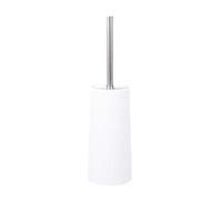 Geejia Toilet Brush, Toilet Brush and Holder Set with 304 Stainless Steel Long Handle and Kinsky Strong Bristles, for Bathroom White