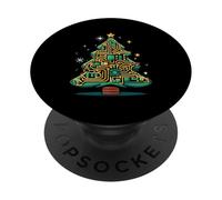 Geek Christmas Circuit Tree Electronic Circuit Engineer PopSockets Adhesive PopGrip