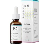 Geek & Gorgeous 101 C-Glow - 15% Vitamin C Serum, super-light + Ferulic acid & vitamin E, gives environmental protection, boost collagen & evens skin tone - all skin types, 30ml