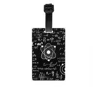 Geek Math Teacher Luggage Tag Science Physics Travel Bag Suitcase Privacy Cover ID Label